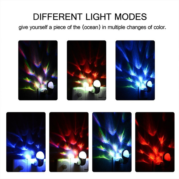 RGB LED night lamp with twilight sensor