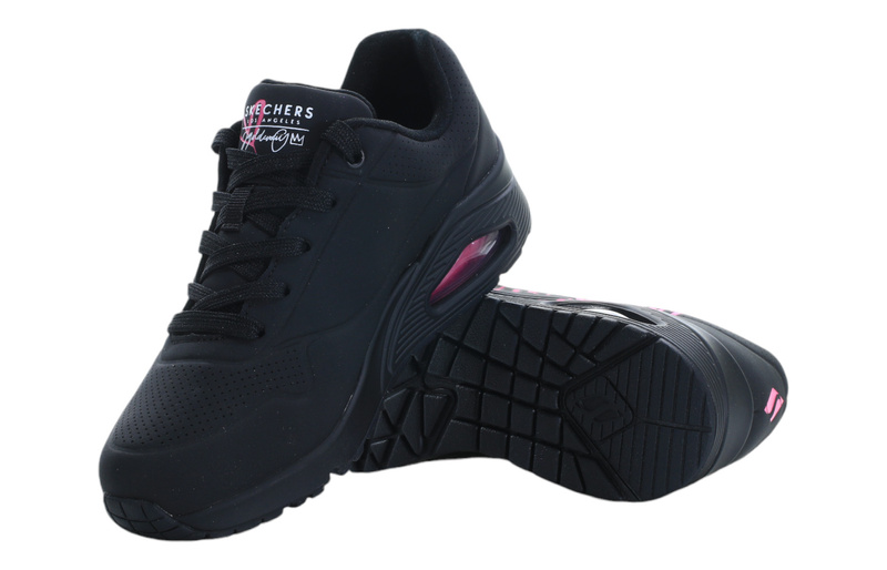 Buty damskie Skechers UNO 177980-BKPK