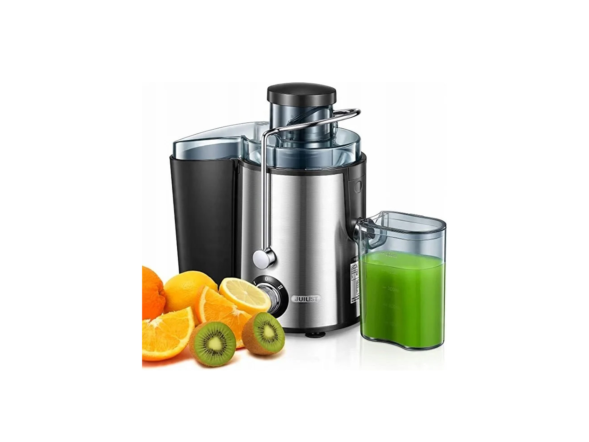 Juilist GS-310LB 200W Silbergrauer Entsafter mit 2 Geschwindigkeiten