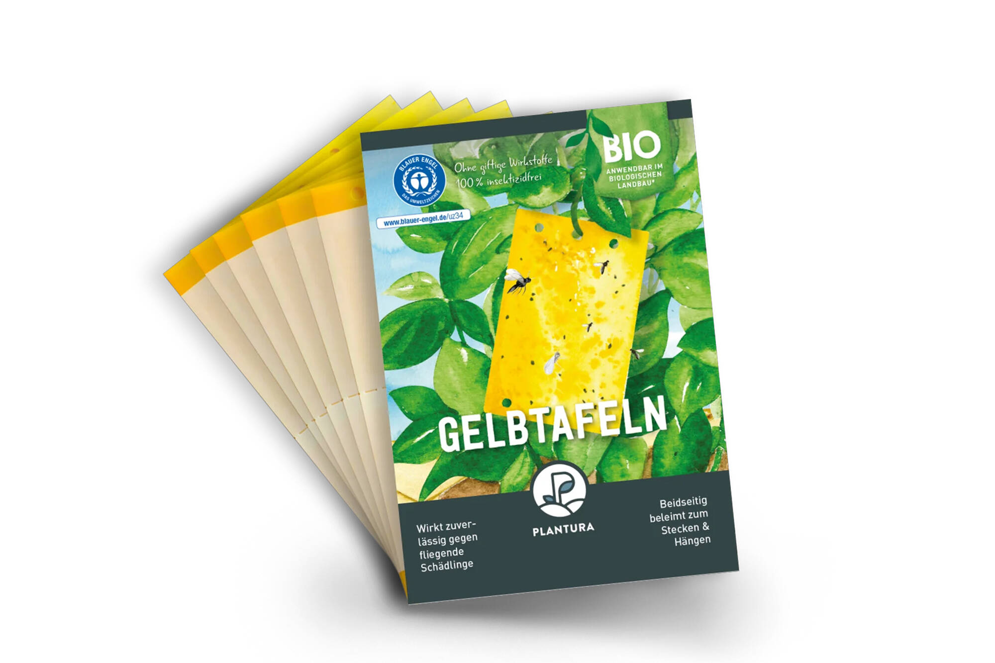 Plantura Yellow Boards, against mosquitoes and other flying pests, 40 pieces