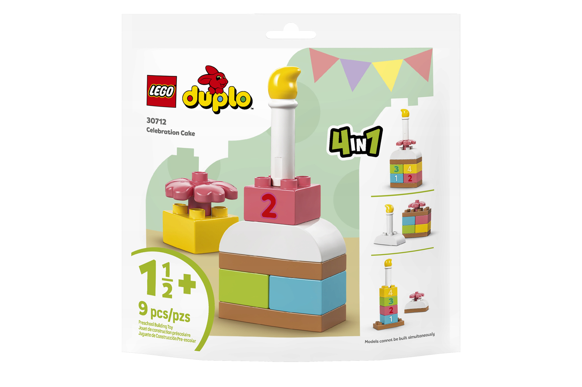 LEGO DUPLO 30712 Birthday Cake Learning Numbers Set for Toddlers 18m+