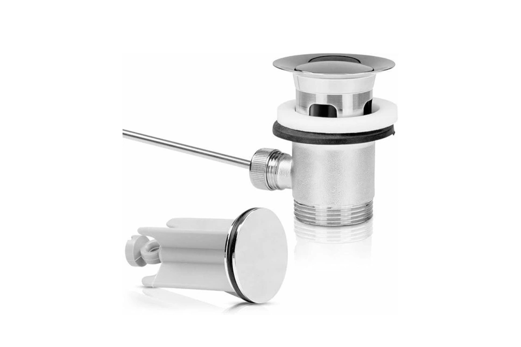 Korek odpływowy do umywalki SANTRAS chrom