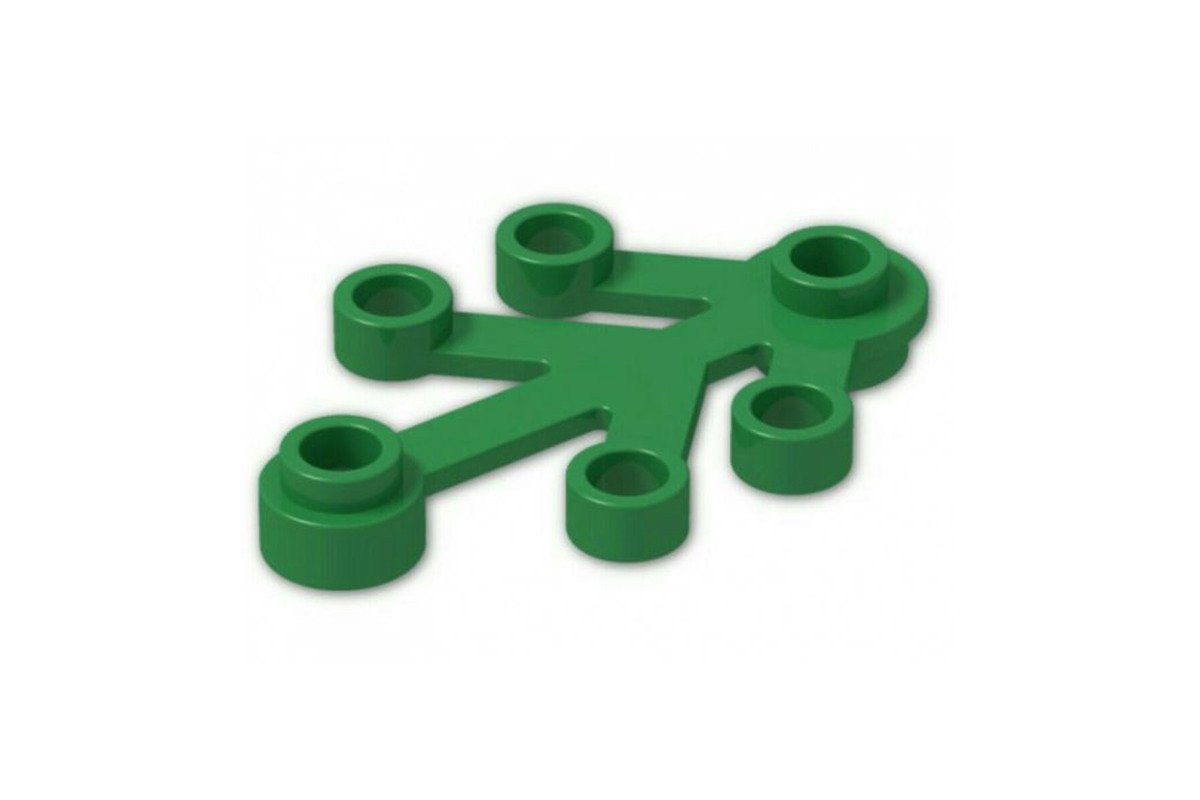 LEGO Brick 2423 Leaf Plant 4x3 Green 10 pcs.