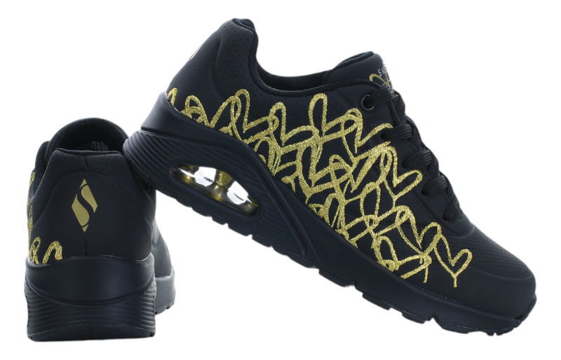 Buty damskie Skechers UNO - GOLDEN 177975-BKGD