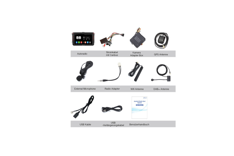 Pumpkin AA0577B VW Golf Caddy accessory radio