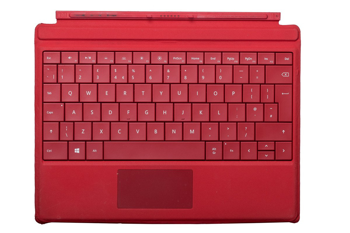 Tastatur Surface Type Cover 3 Rot Grade B (britisch)