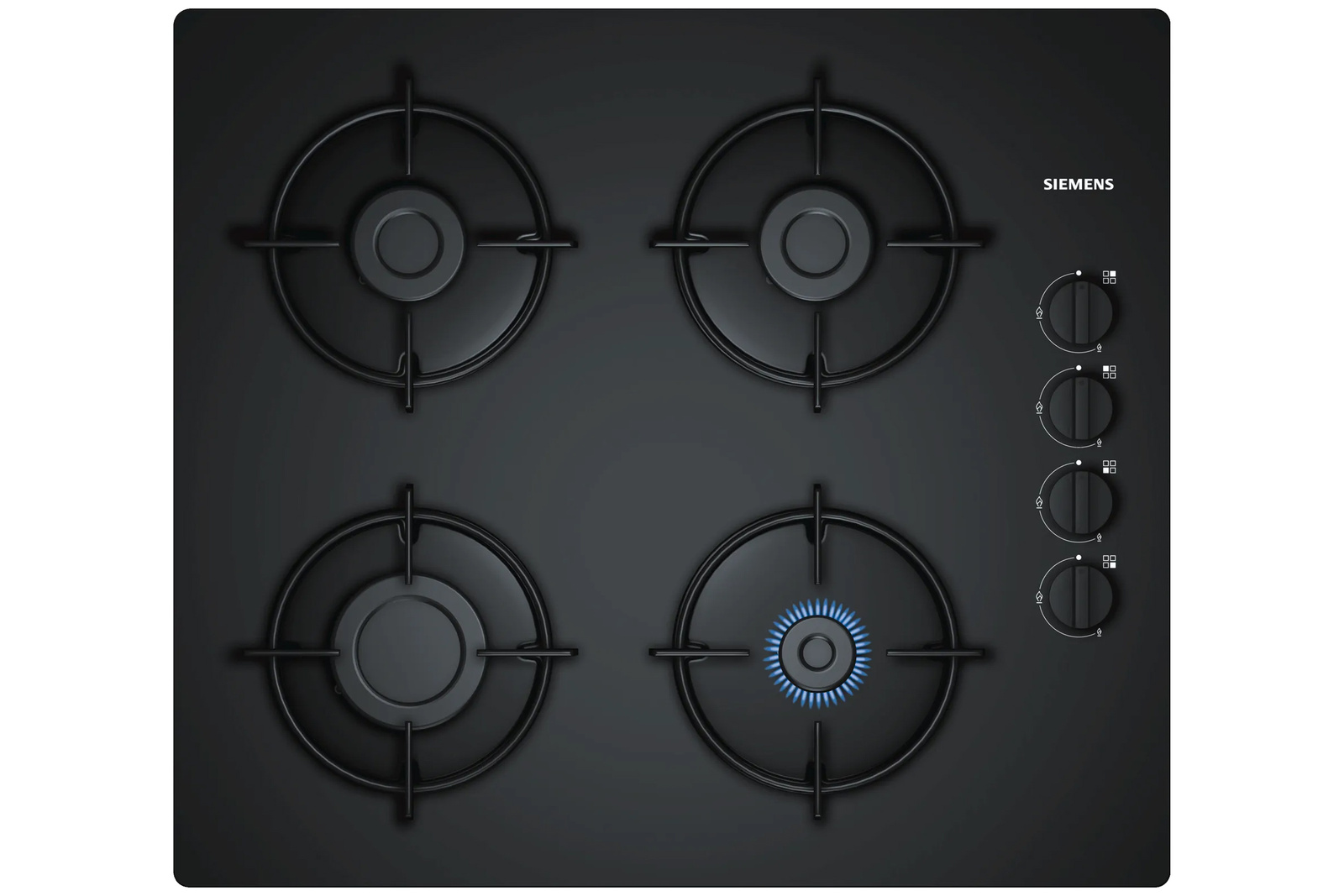 Płyta gazowa Siemens iQ100 EO6B6PB10 59 cm czarna szkło hartowane
