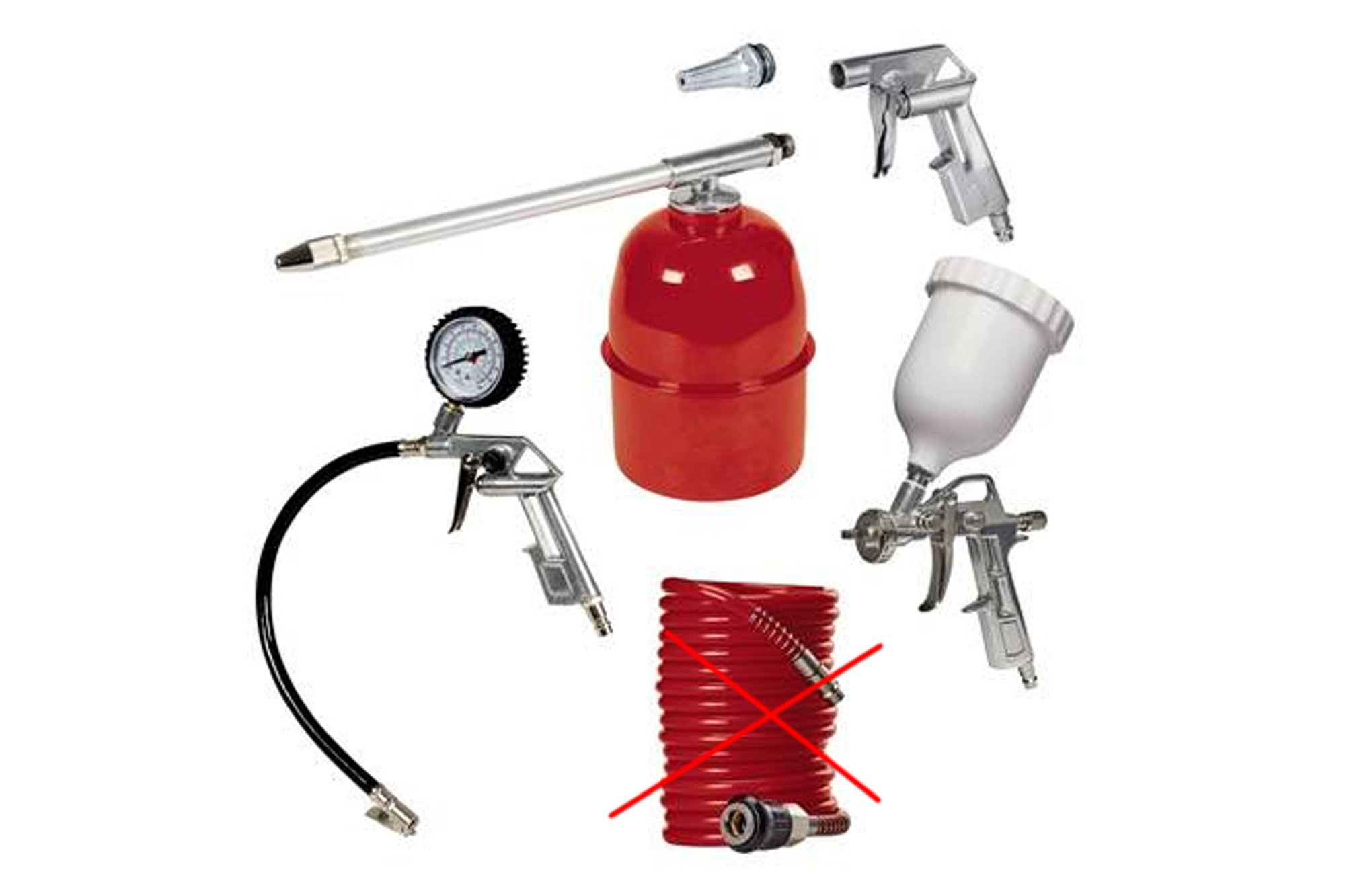 Einhell 4132720 8 bar Druckluft-Werkzeugsatz