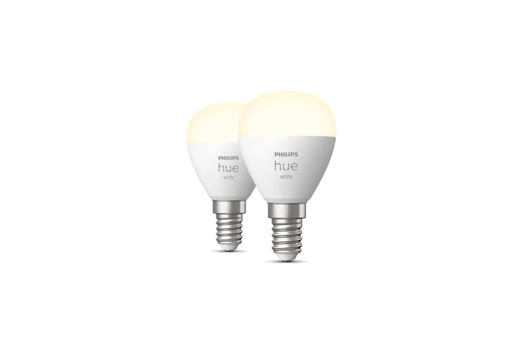 Philips Hue White Kugelbirne E14 weiß 2 Stk.