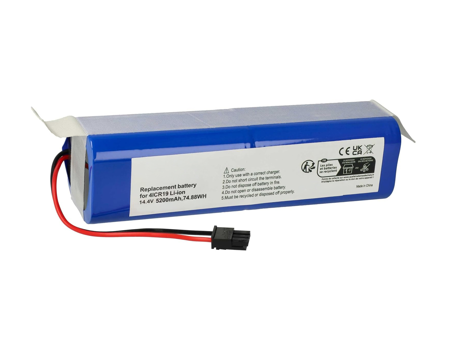 Rechargeable Li-Ion PA61 battery 5200mAh 14.4V for Eufy RoboVac X8 / Pro