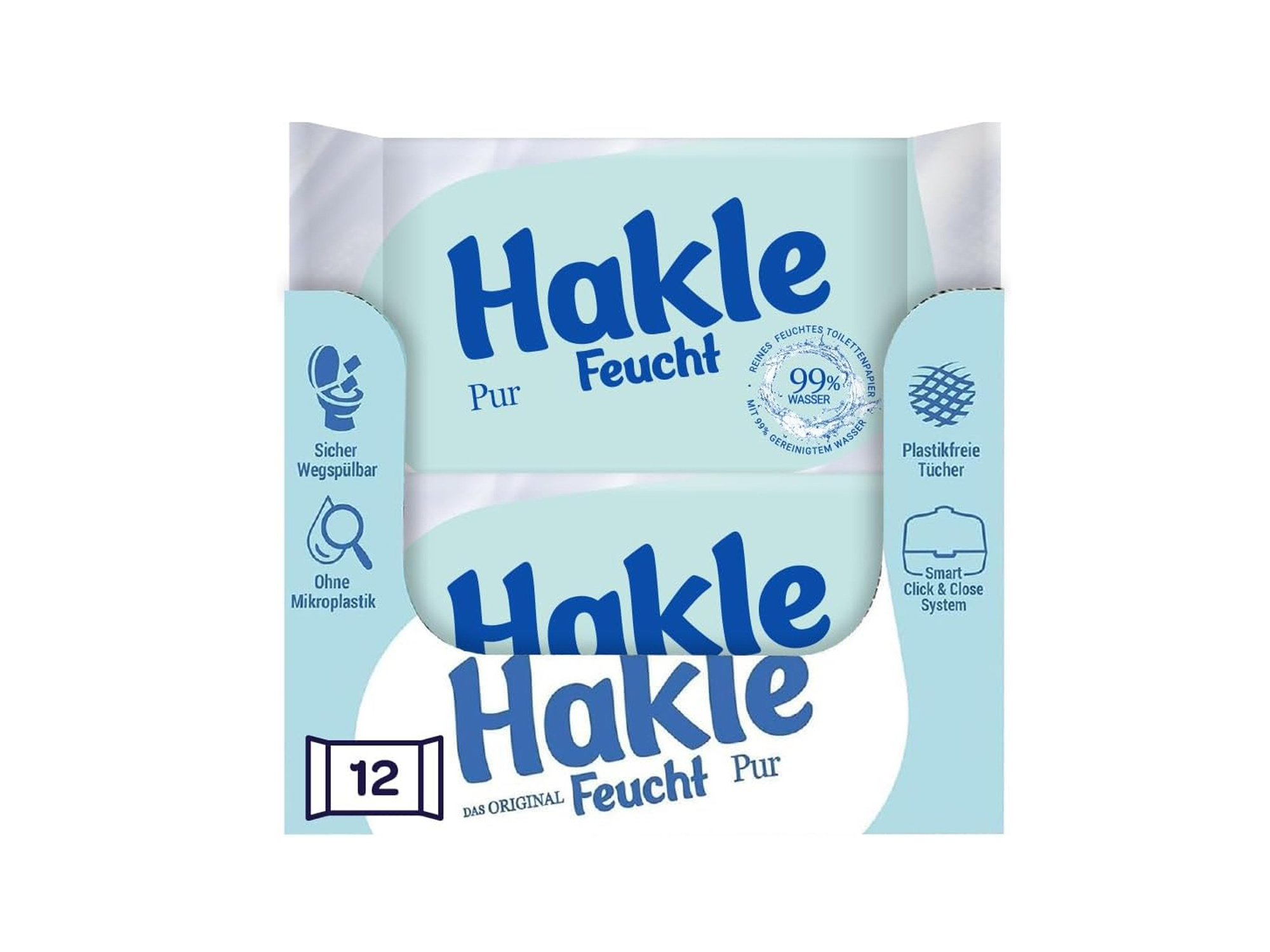 Hakle Wet Pure Nawilżany papier toaletowy 99% wody 504 szt.
