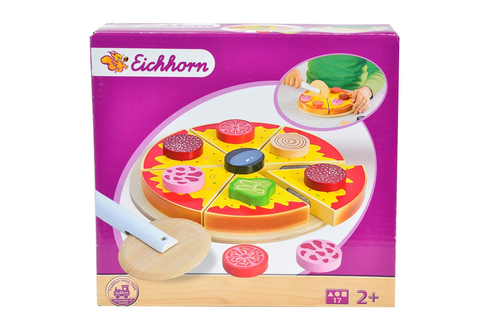 Eichhorn-Pizza mit Belag