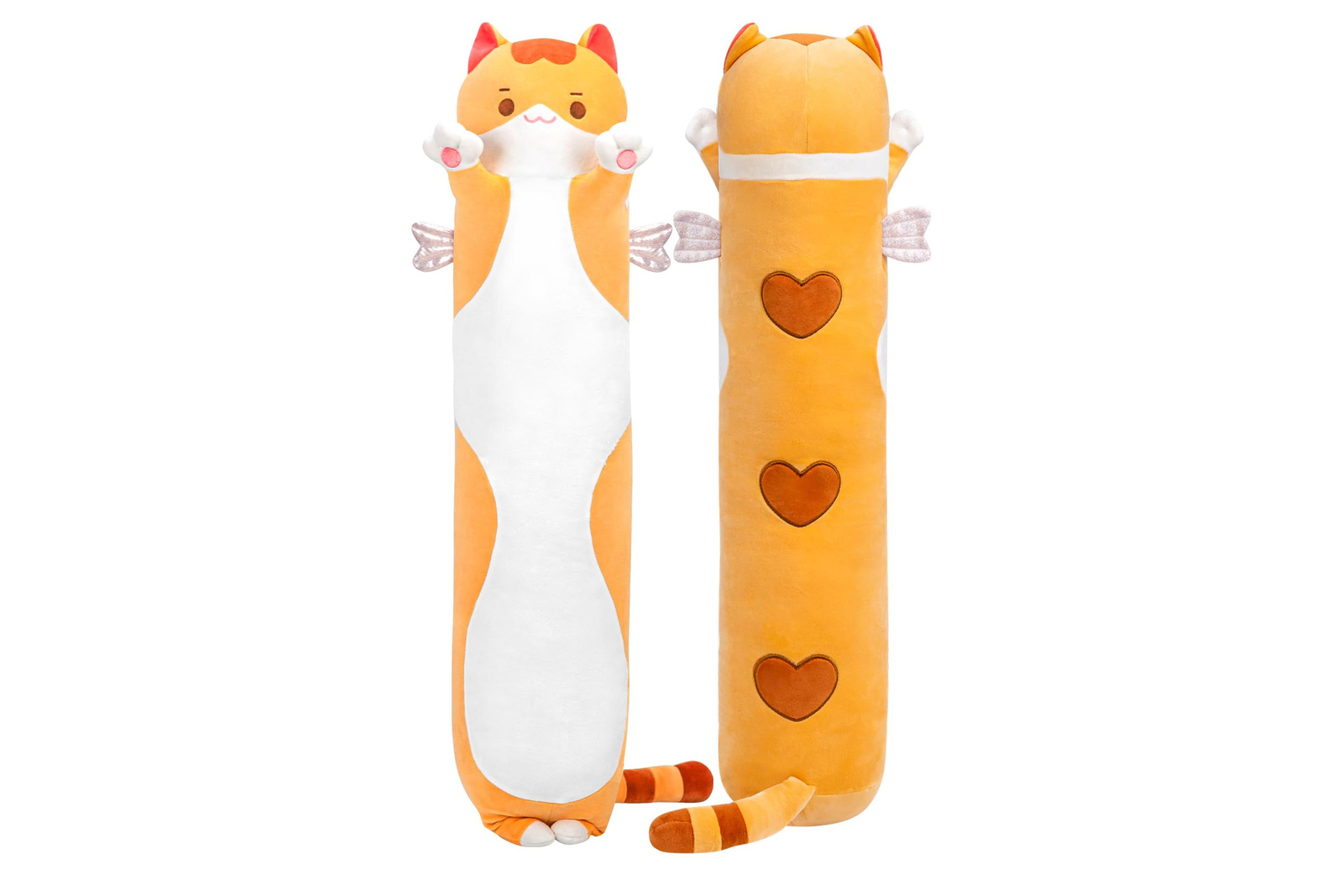 Mewaii Long Cat Plush Toy 90cm Orange Soft Stuffed Animal Body Pillow
