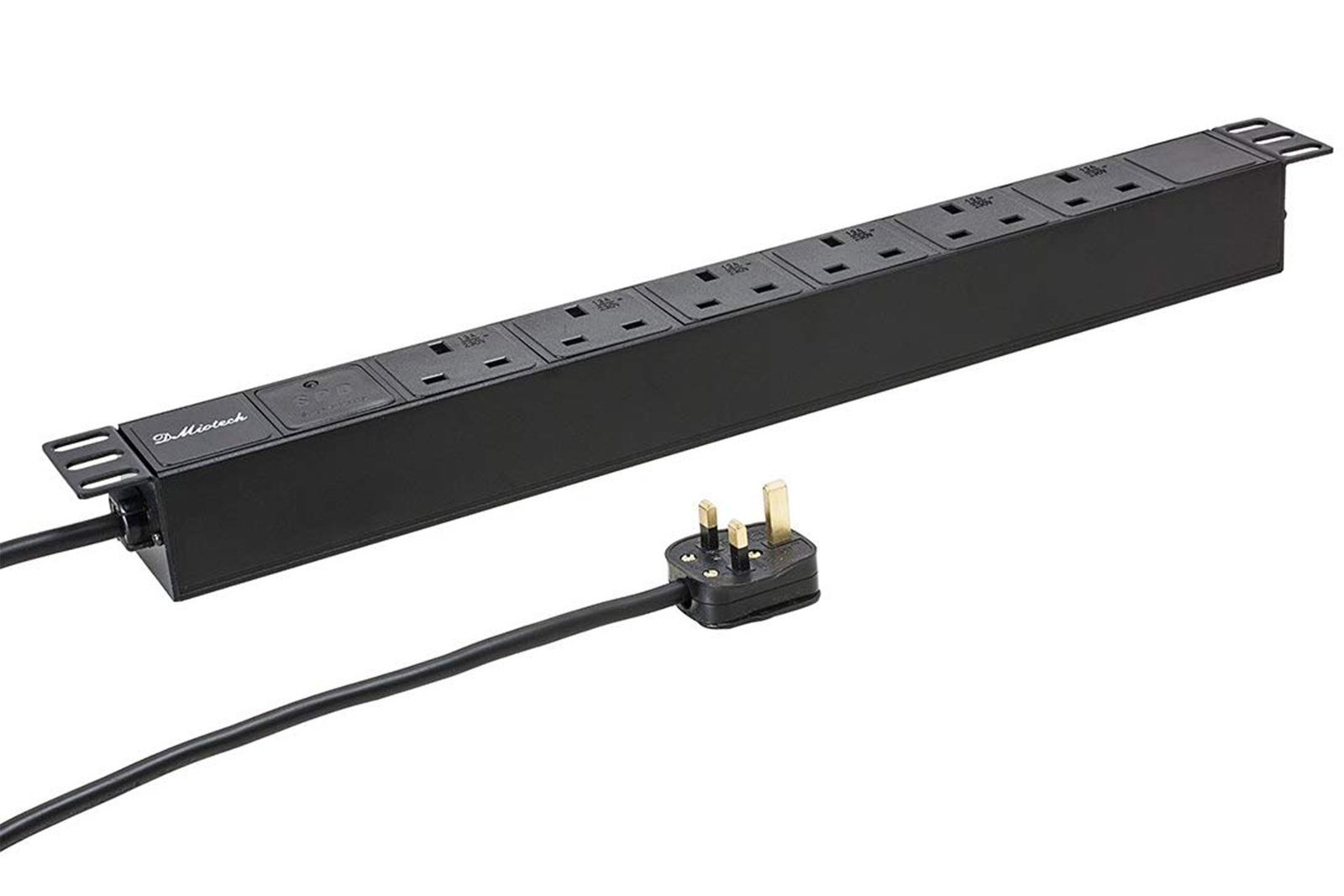 DMiotech 6-Port UK Rack-Mount Power Strip PDU 13A