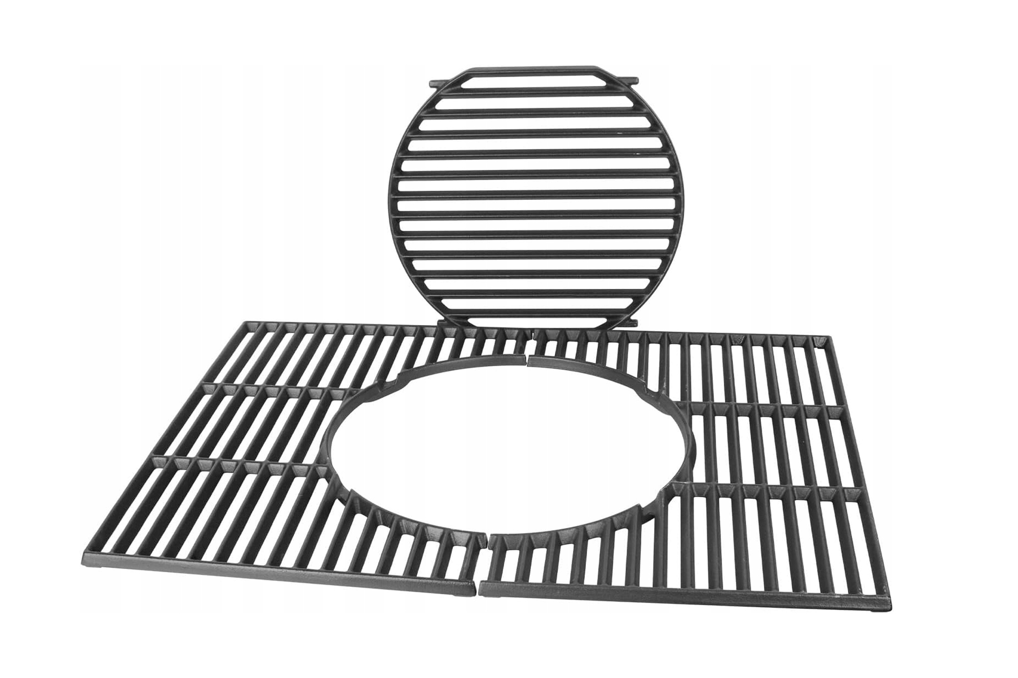 Weber Spirit 300/Genesis cast iron grill grate set, 2x grid + round