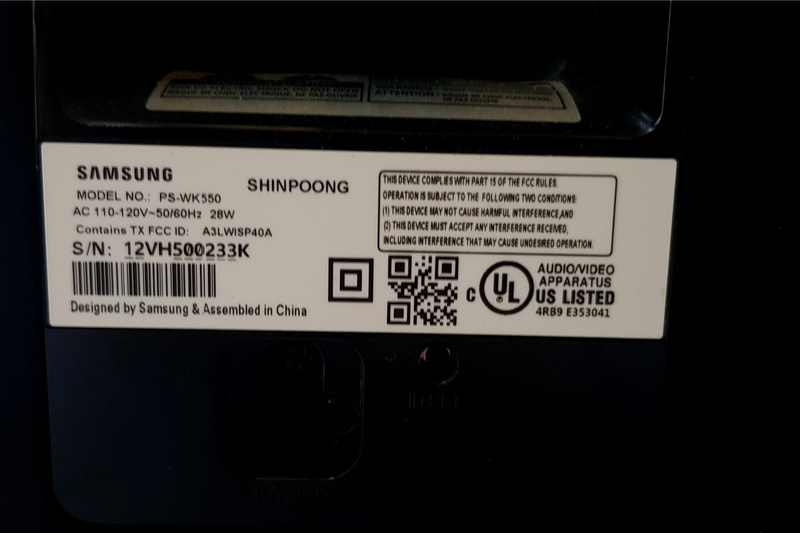 Subwoofer bezprzewodowy Samsung PS-WK550 340W 110V