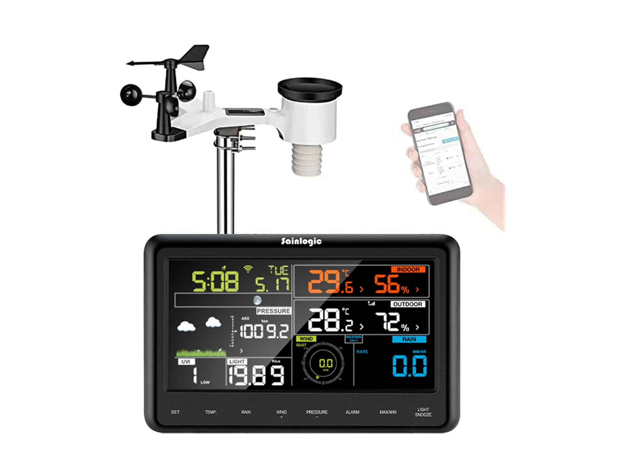 Sainlogic WS3500 Professionelle drahtlose Wetterstation