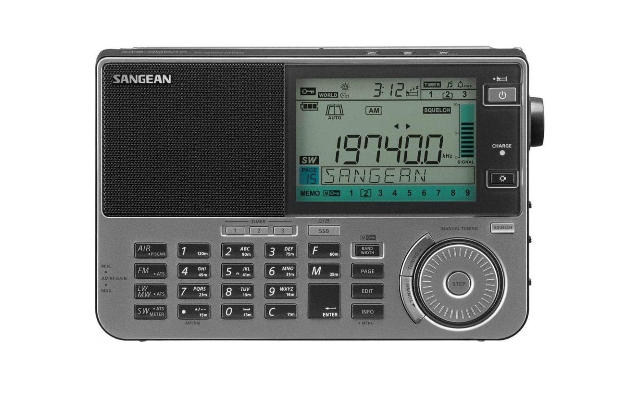 Sangean ATS ‑909X2 Multi-Band FM/AM/SW Receiver with Airband