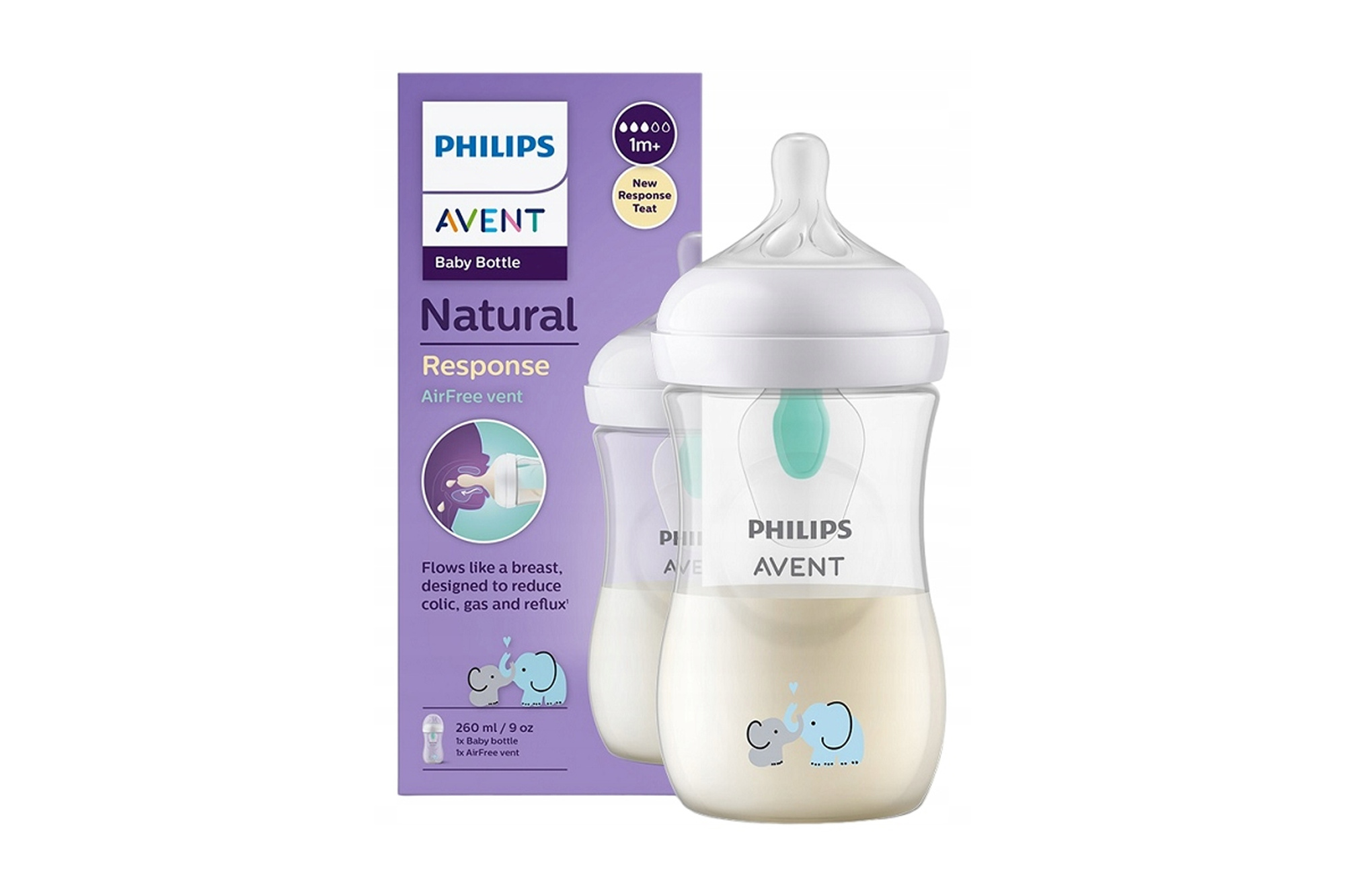 Philips Avent SCY673/81 Natural Response Anti-colic Bottle 260 ml