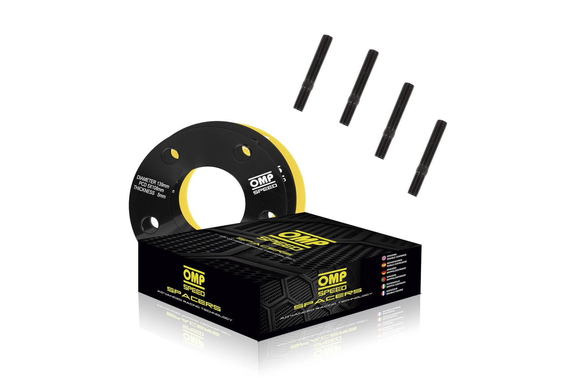 OMP-Distanzstück, 2 Stück, 15 mm, 5 x 114,3, OMPS08731501