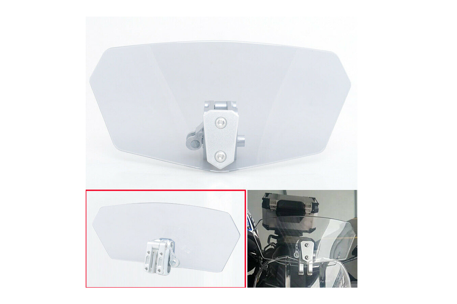 Universal motorcycle windshield