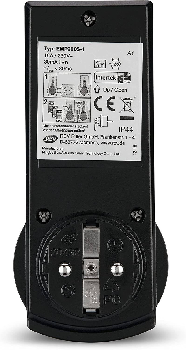 REV Ritter 0515494555 RCD safety adapter