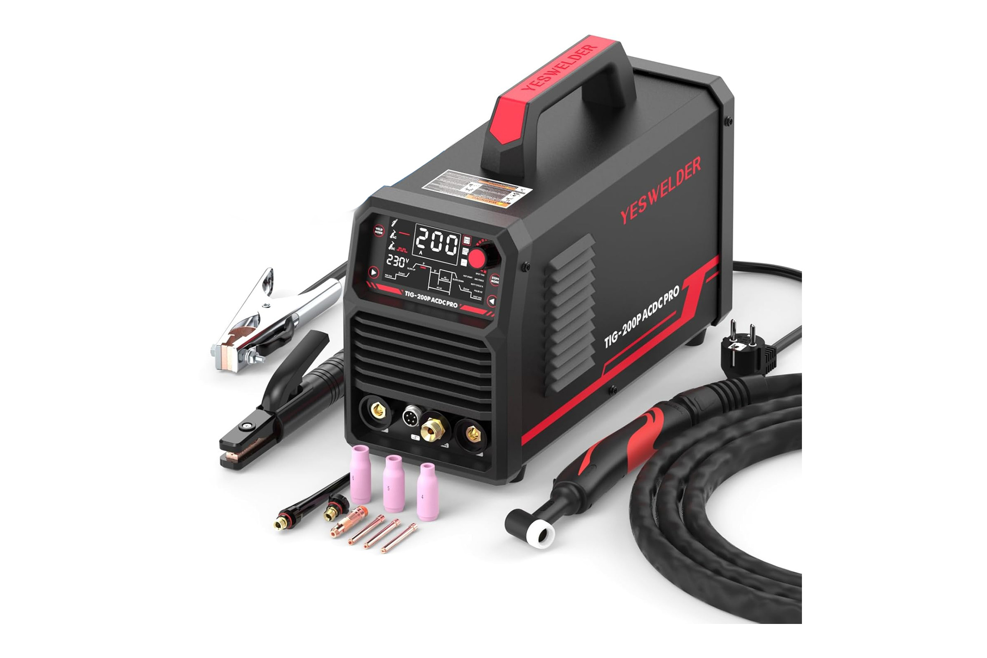 YESWELDER TIG AC/DC 200A Inverter-Schweißgerät für Aluminium