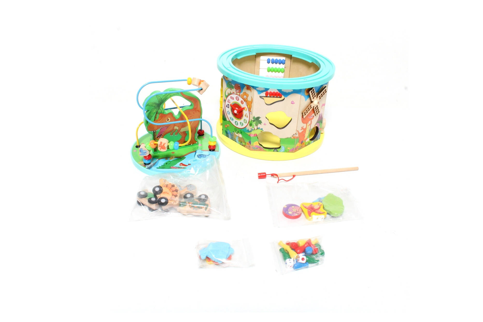 Kostka motoryczna Wooden Bead Toy