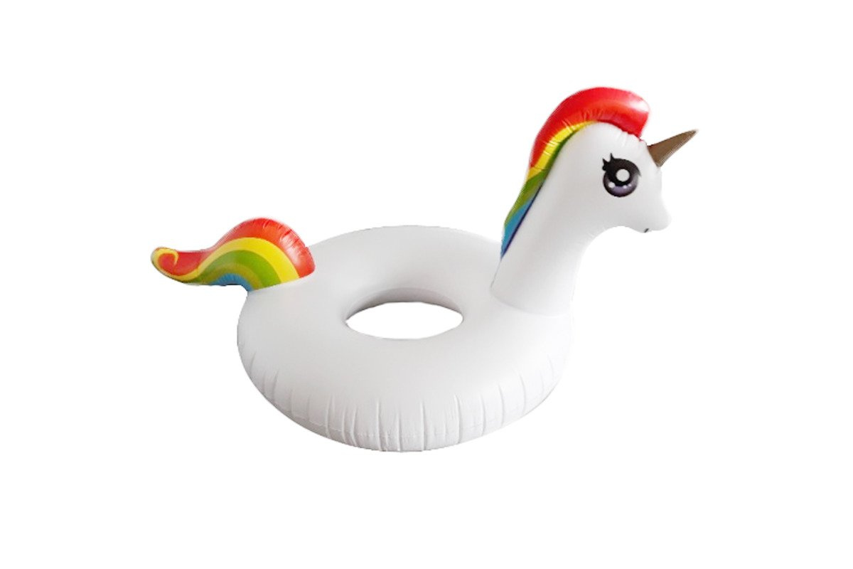 Jasonwell Inflatable Wheel Float Ring Unicorn 130 cm