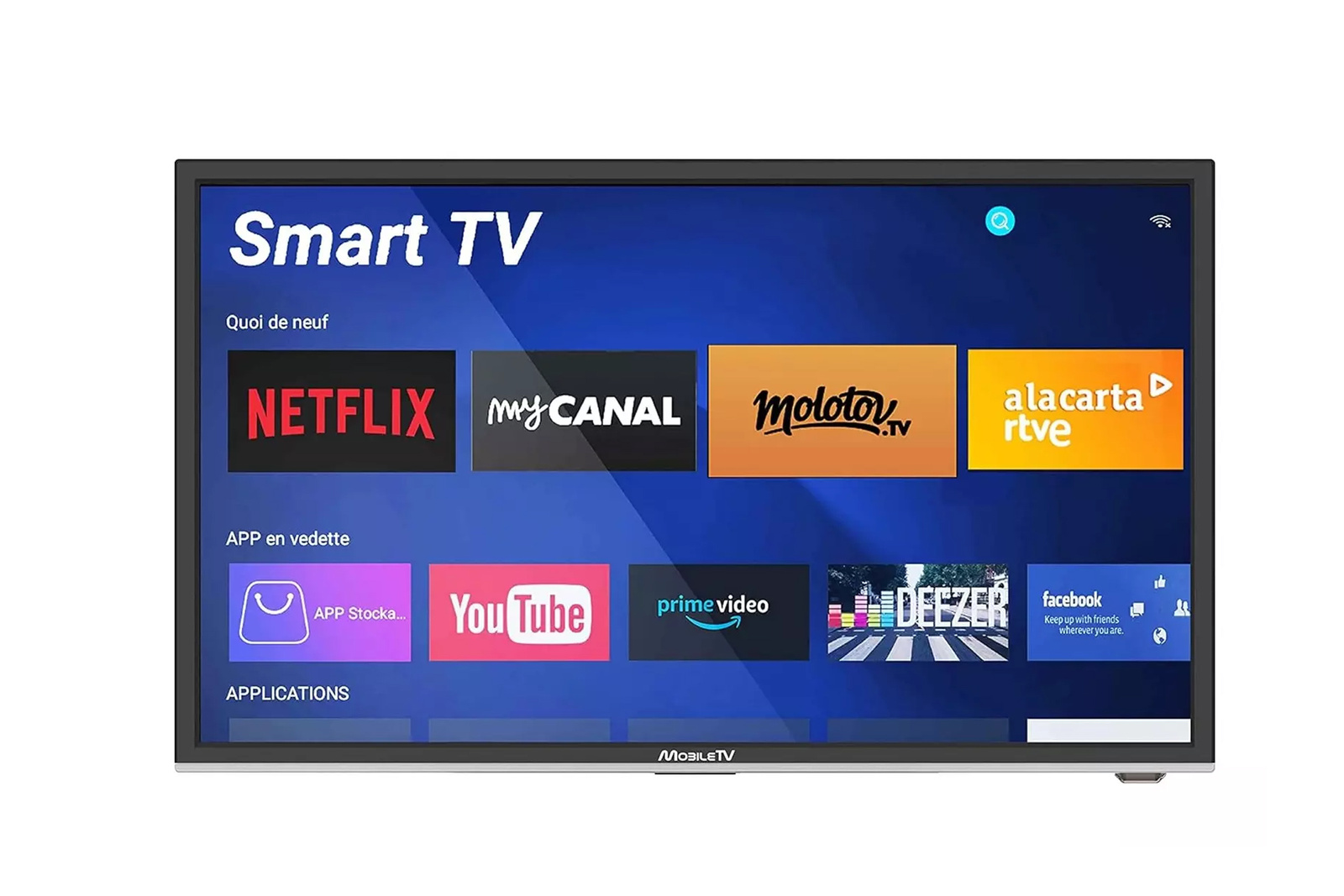 MobileTV 19SD2 Telewizor Smart 19'' WebOS DVD 12/24V czarny