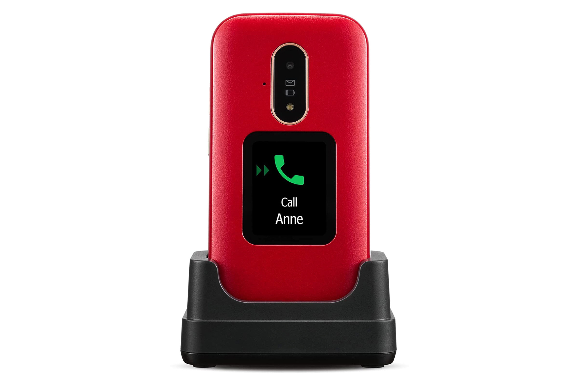 Doro 6881 4G LTE Red Flip mobile phone for seniors