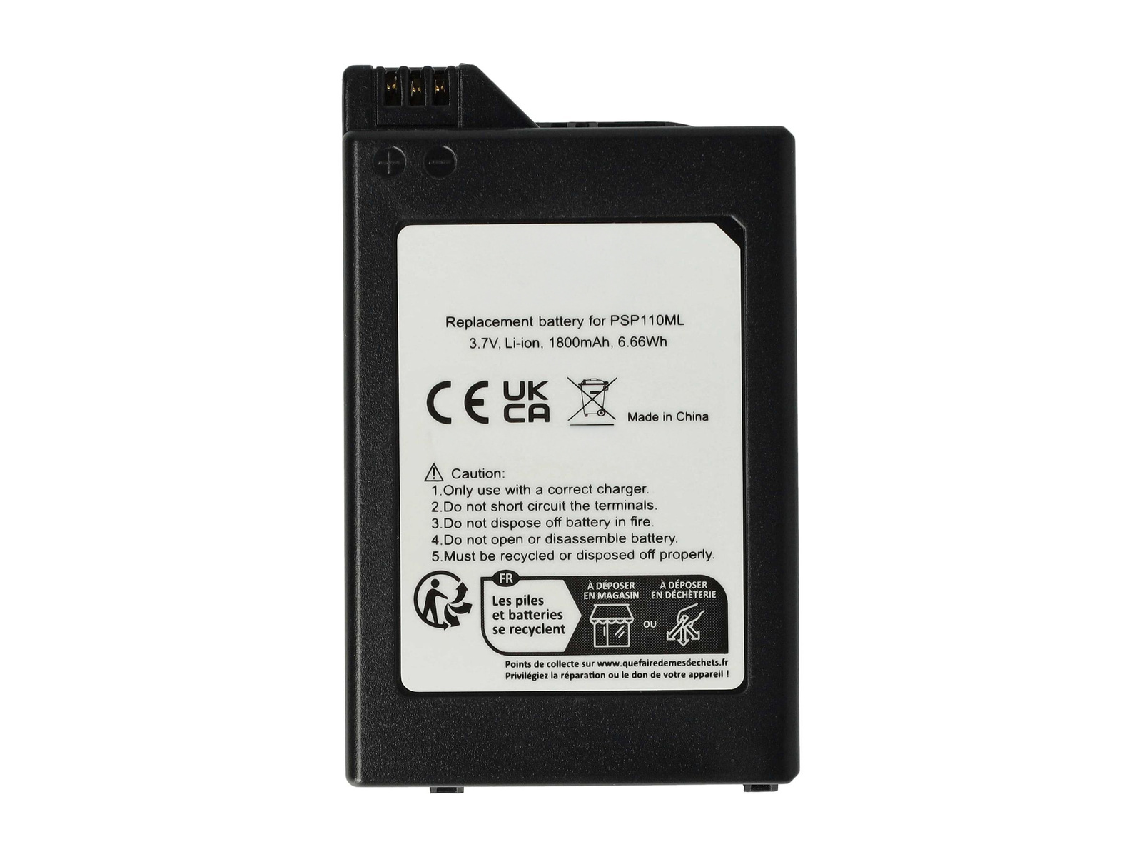 Akku für Sony PSP-110/PSP-280G Konsole, 1800 mAh, 3,7 V