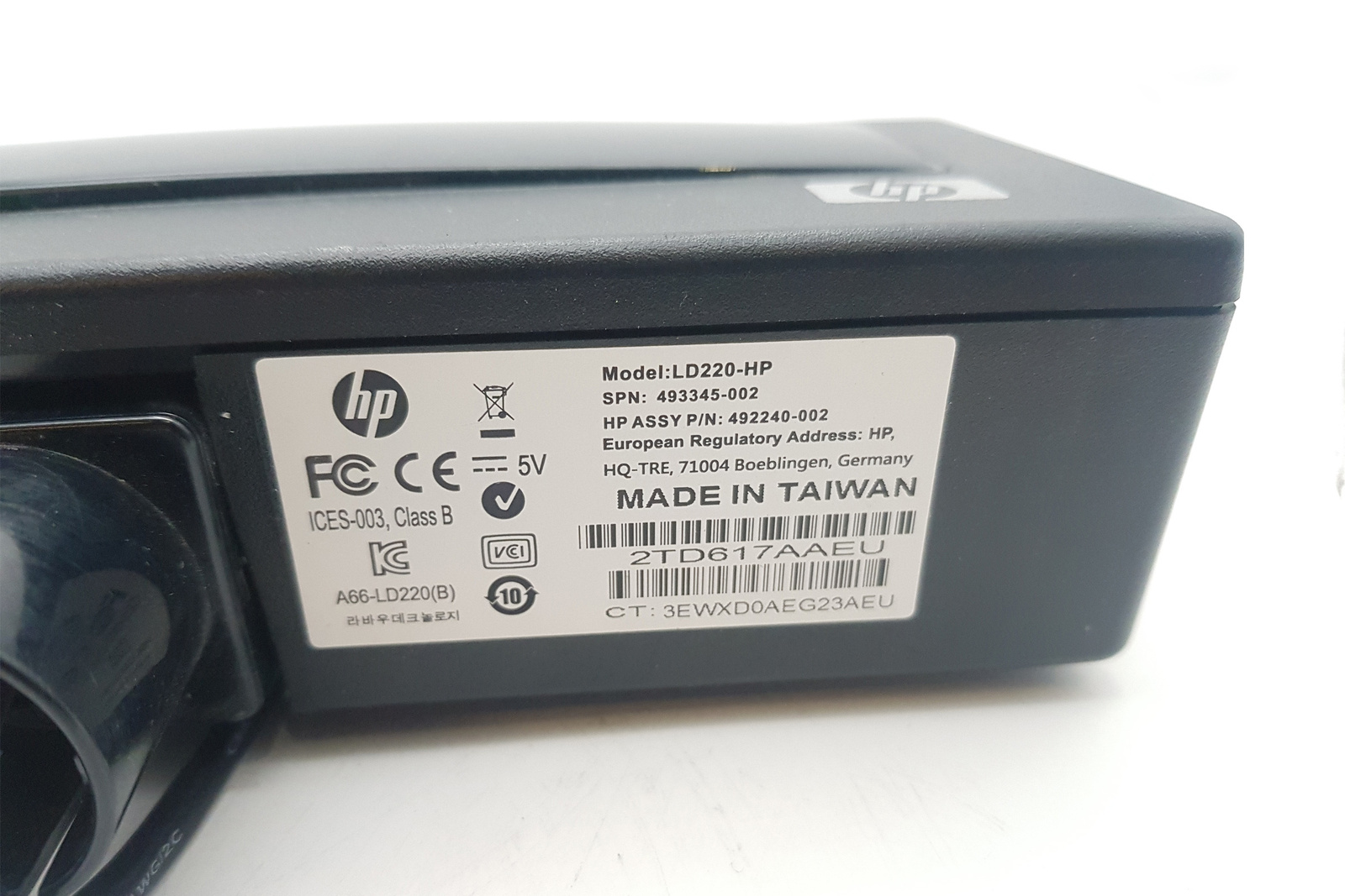 Wyświetlacz klienta HP POS Pole Display HP LD220 493345-002