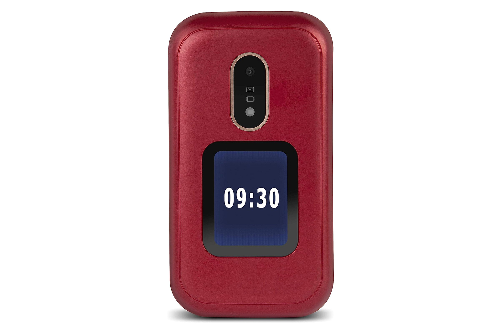 Doro 6061 red flip mobile phone for seniors