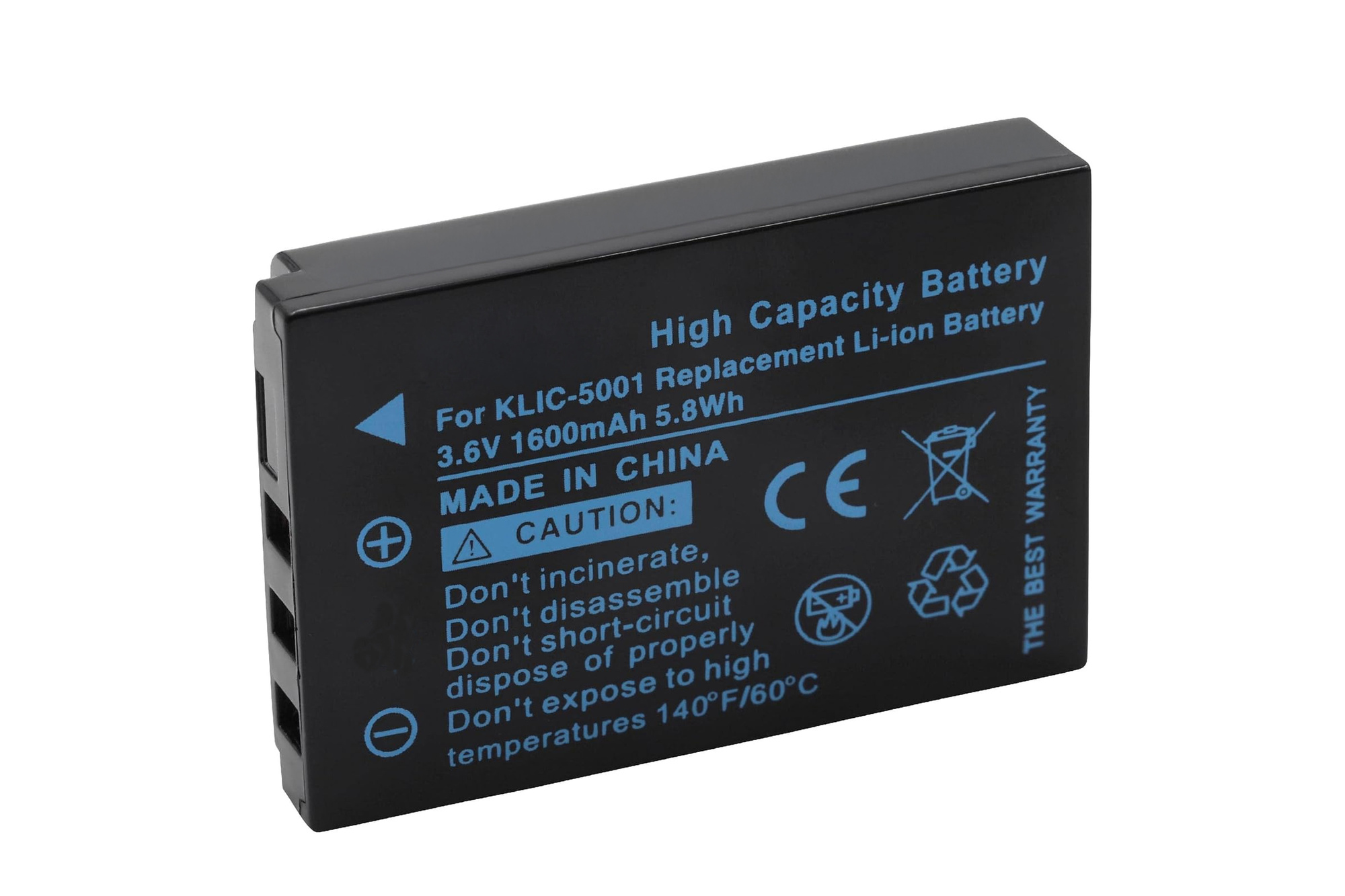 Bateria akumulator do Kodak KLIC-5001 DX6490 DX7590 P850 P880 1600mAh