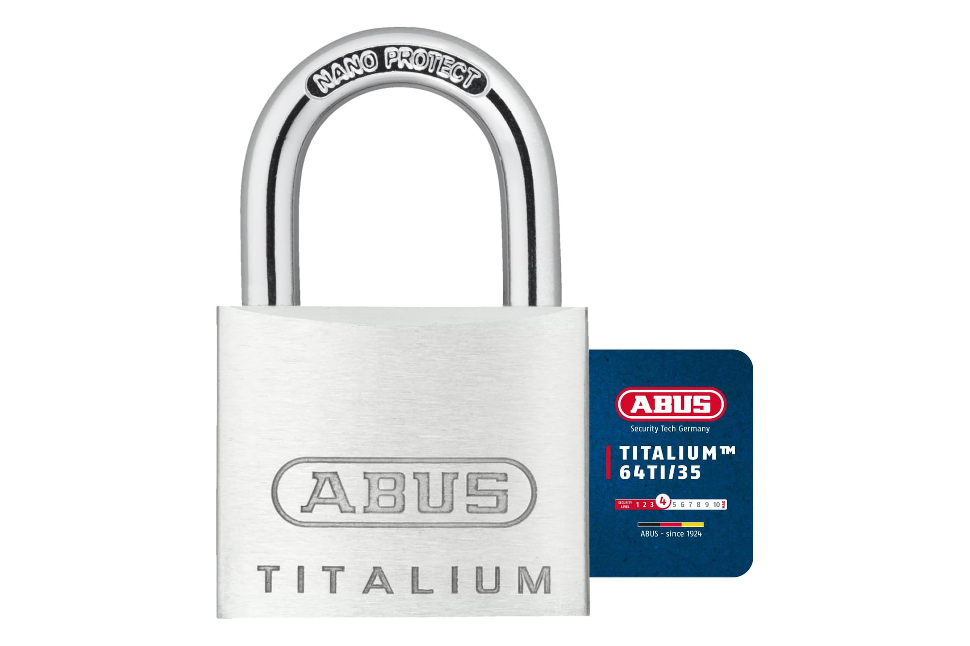 ABUS Titalium 64TI/35 Vorhängeschloss, Aluminiumstahl