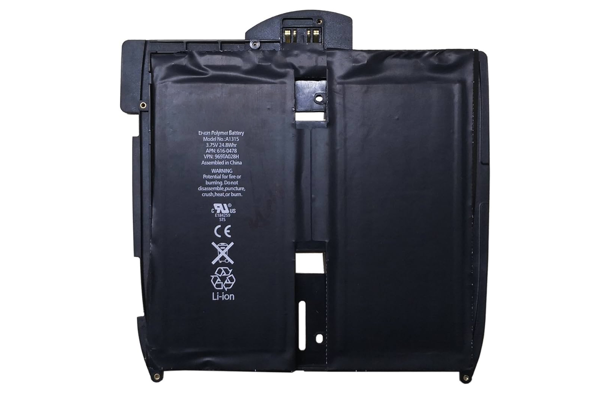 Battery Rechargeable Li-Poly 5400mAh 3.7V For Apple iPad A1315 A1337 A1219