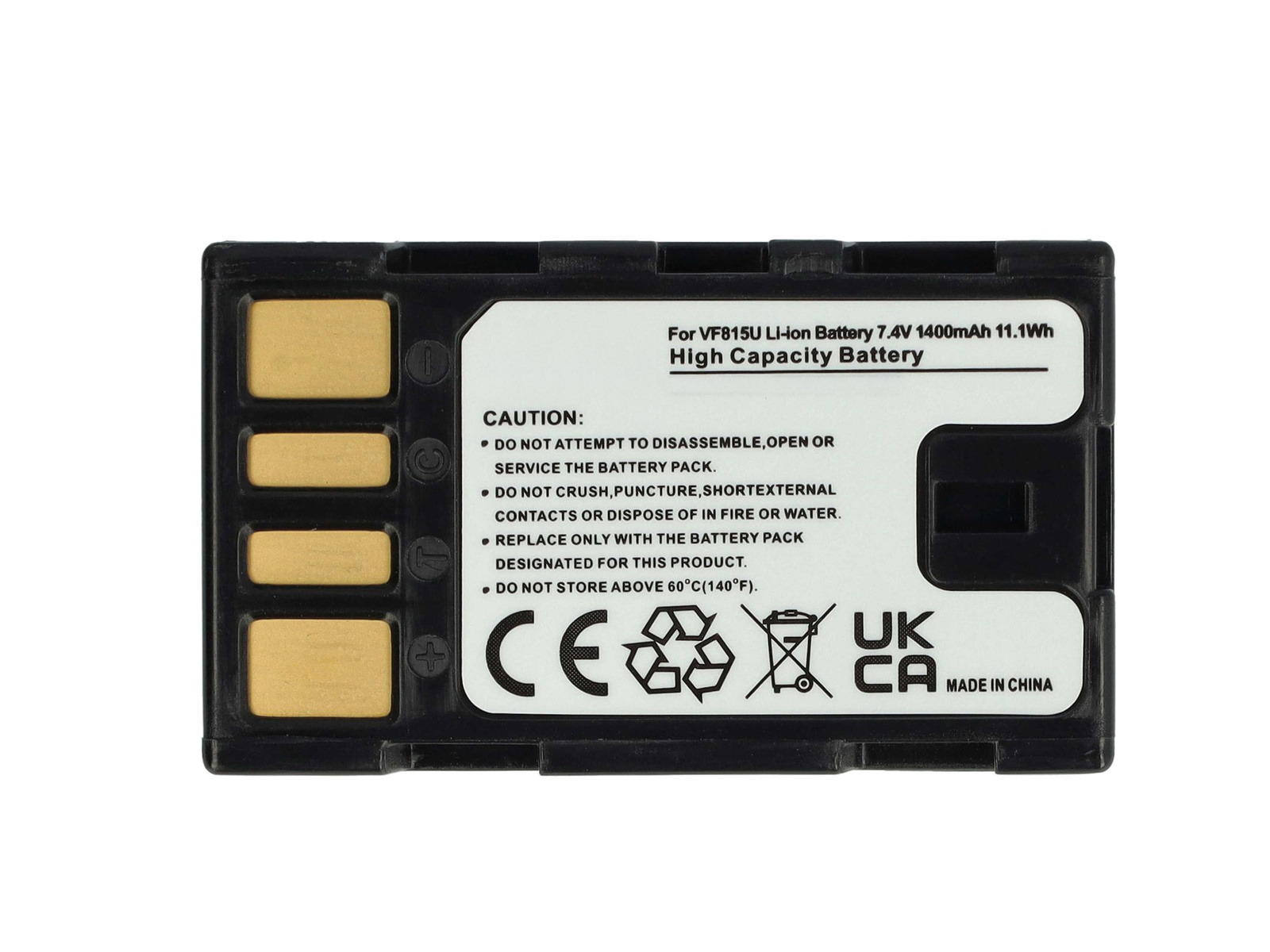 Wiederaufladbarer Akku BN-VF815U für JVC-Kameras, 1400 mAh