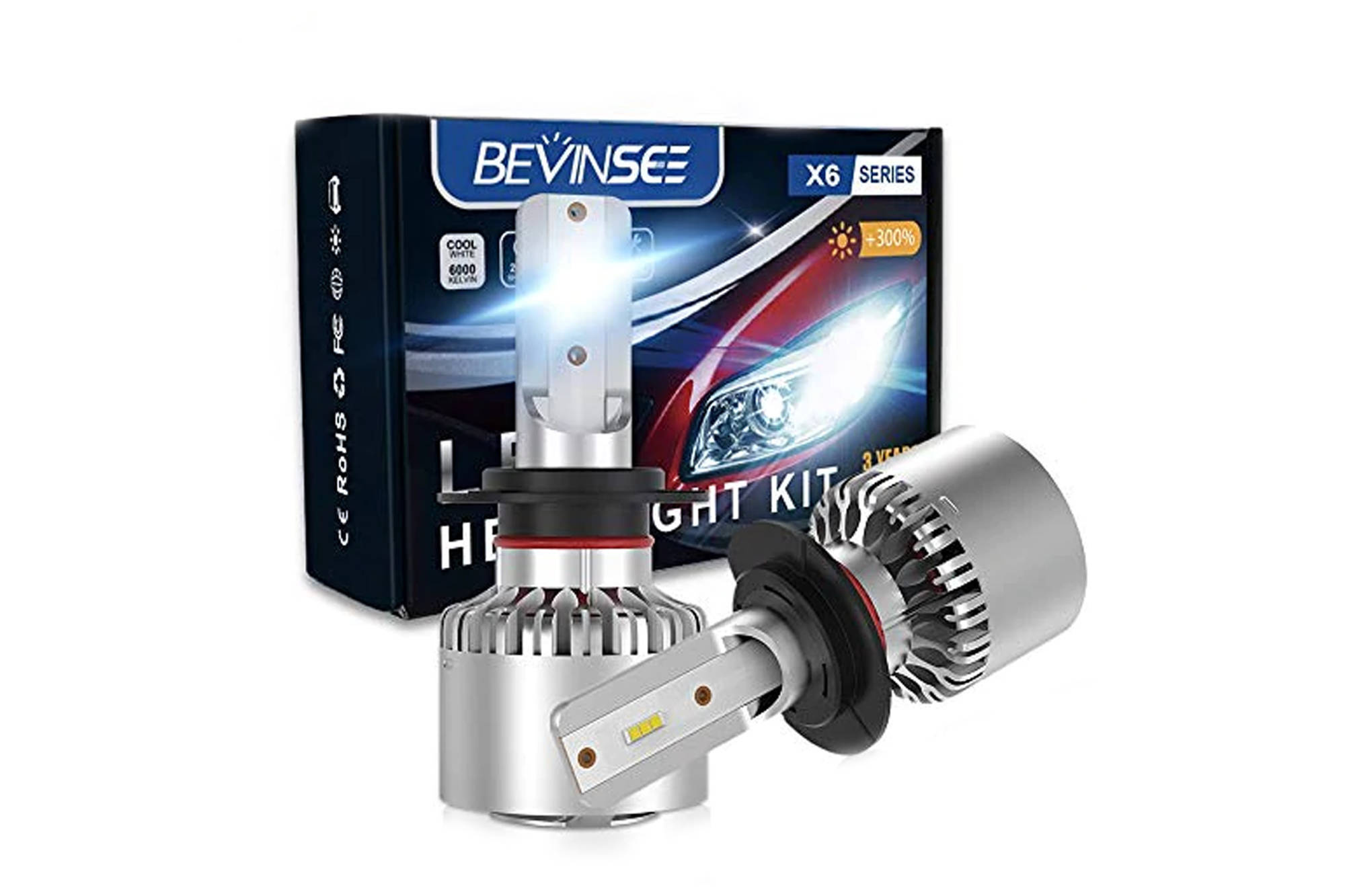 Bevinsee X6 LED-Lampen H7 6000K 10000lm