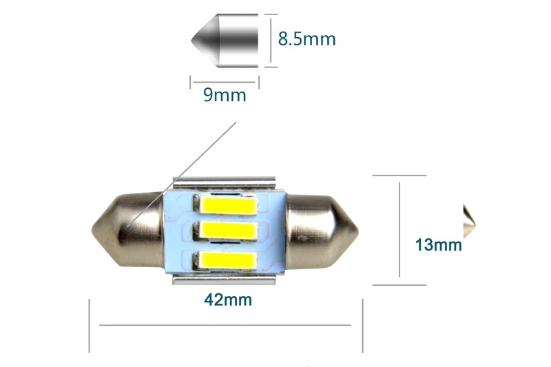 4x Neuftech Żarówki LED 31mm 3SMD C5W Canbus