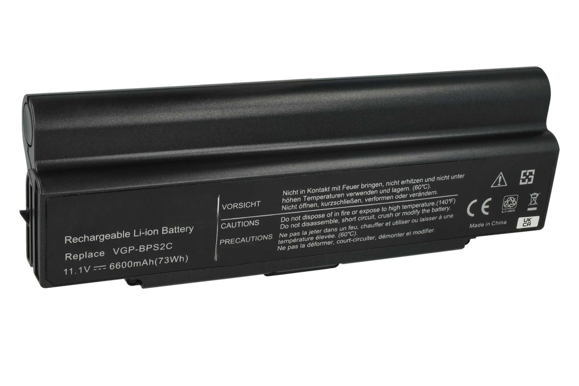 Bateria akumulator 6600mAh 11.1V czarna do Sony VAIO VGP-BPS2 VGP-BPS2C