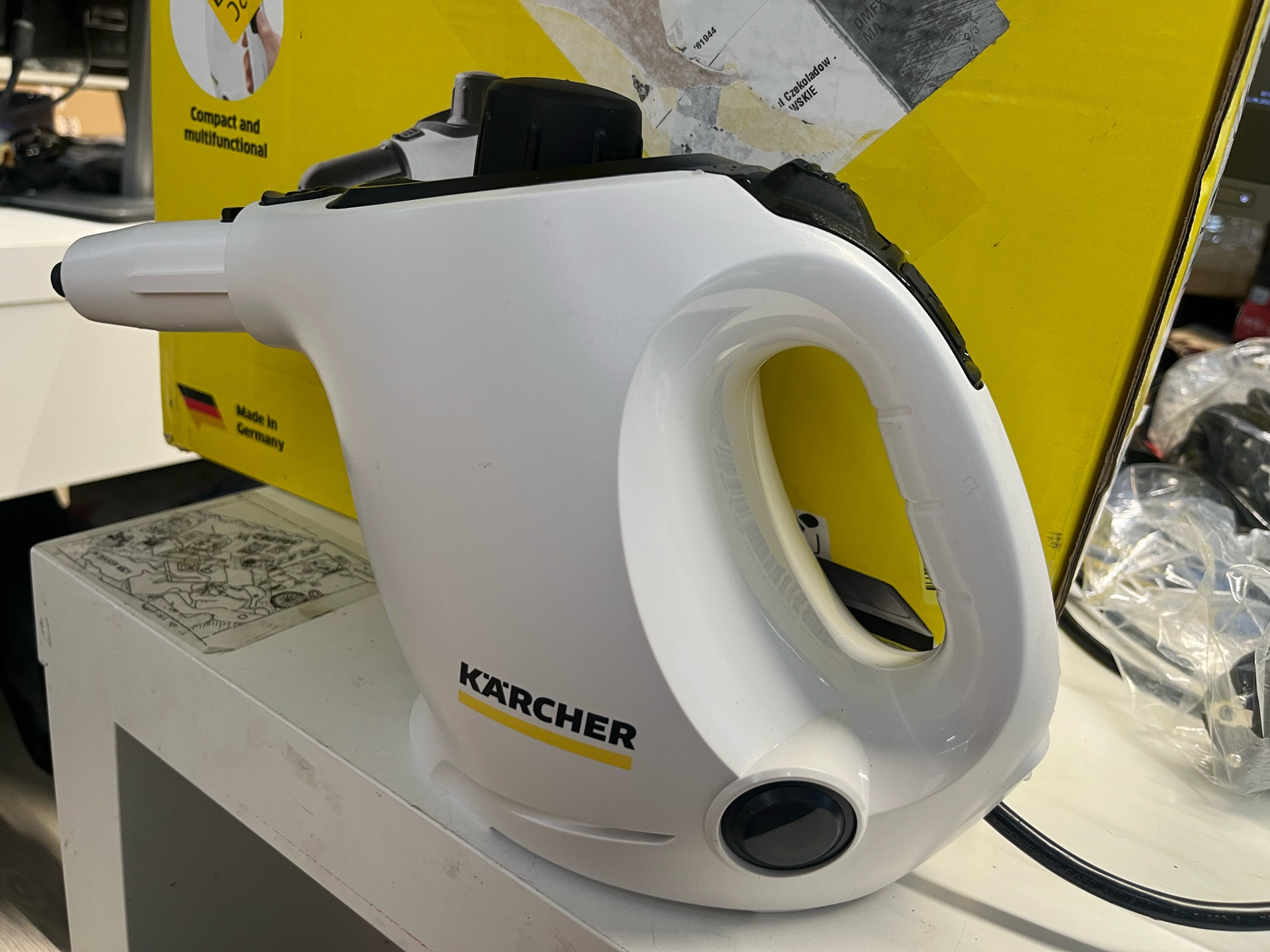 Kärcher SC 1 EasyFix Handdampfreiniger 1200 W 3 bar weiß