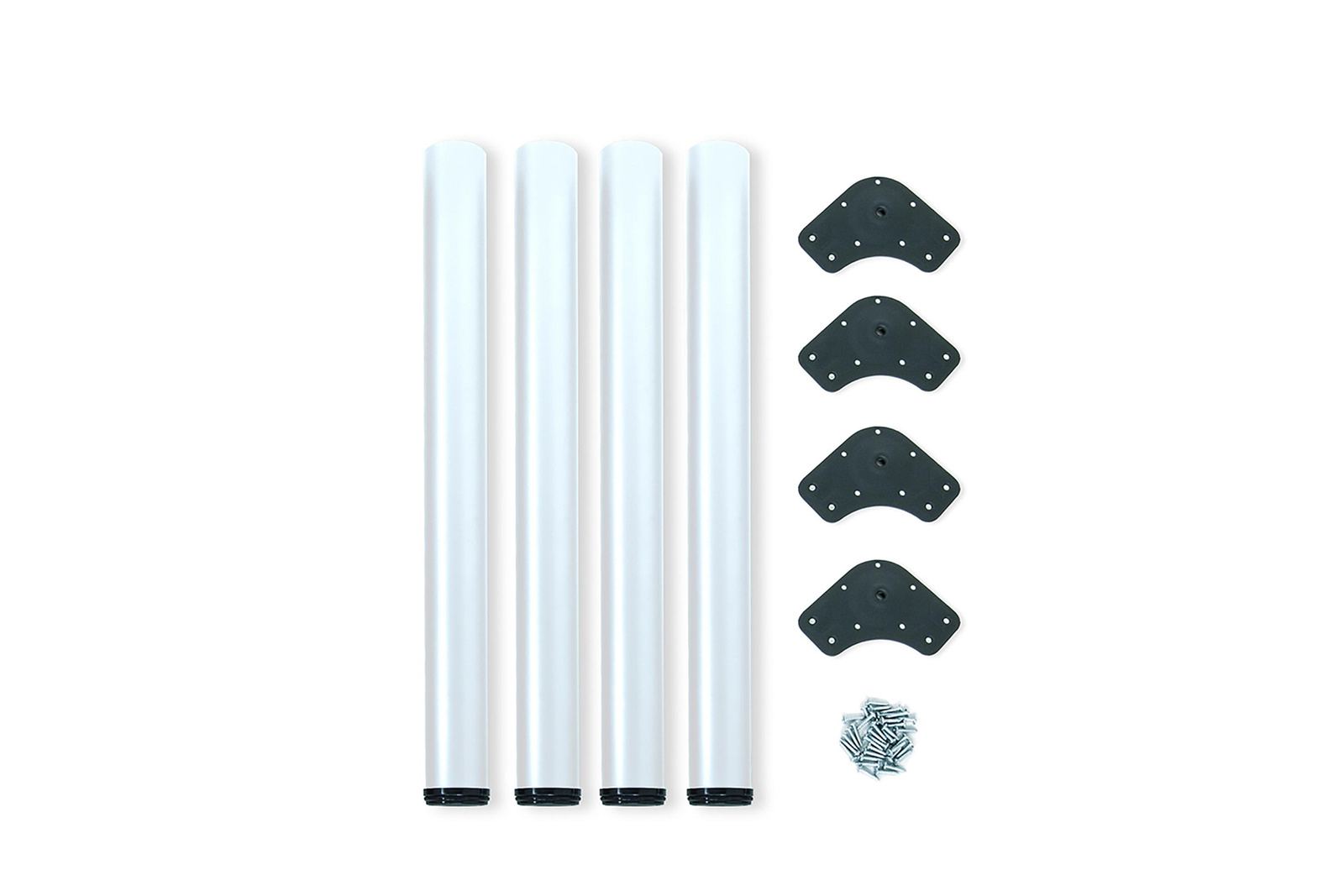 Emuca Set of 4 Table Legs ⌀60mm White