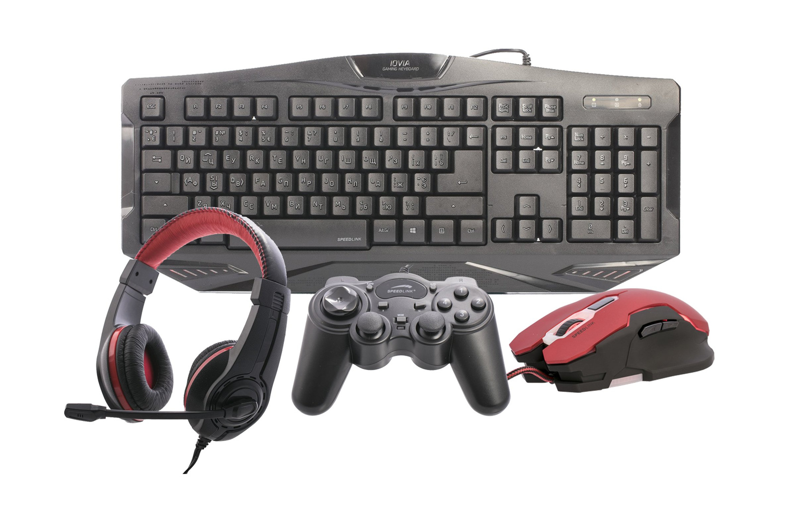 Zestaw dla gracza SpeedLink Pad Mysz Klawiatura Headset