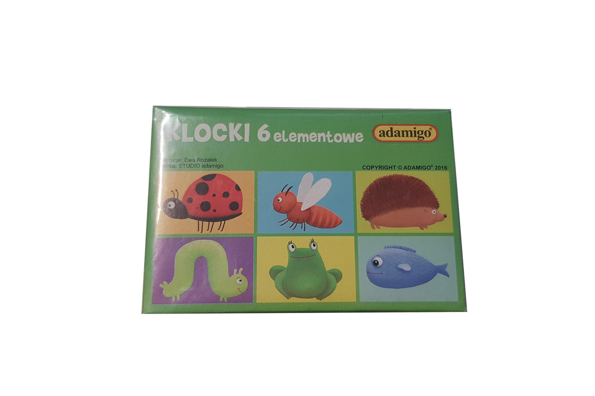Adamigo Klocki obrazkowe 6 el. Zwierzęta