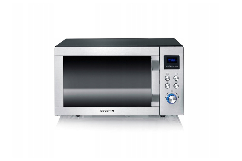 Severin MW7777 Kuchenka mikrofalowa 900W 25L Grill Termoobieg Stal