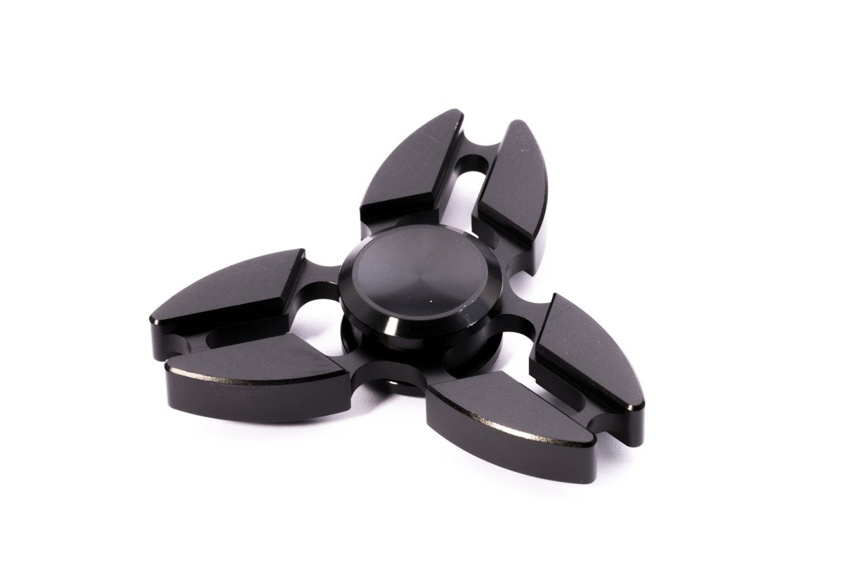 Fidget Spinner Aluminium Schwarz SPIN-2711