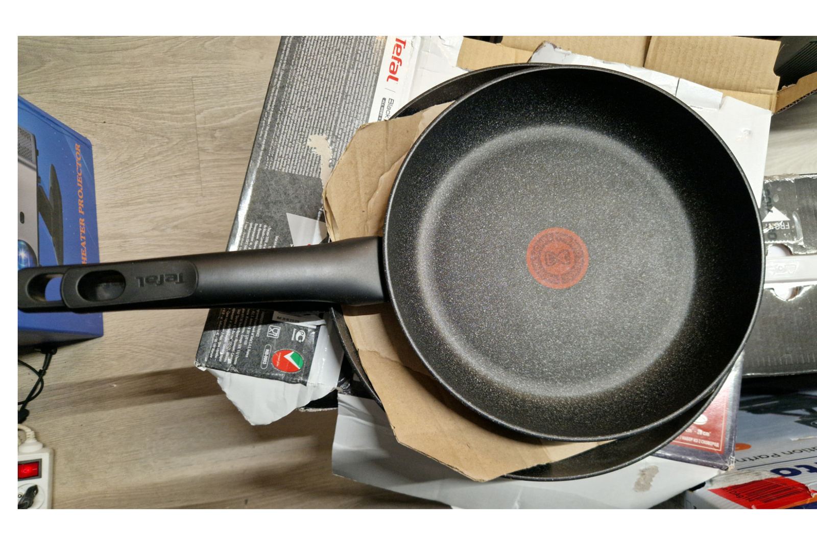 Tefal Black Stone Frying Pan Set 24/28cm Induction