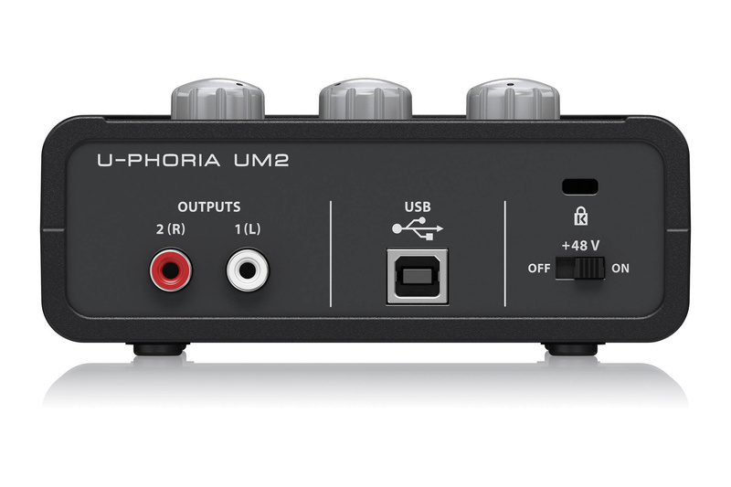 2x2 USB Audio Interface with Mic Preamplifier Behringer U-Phoria UM2