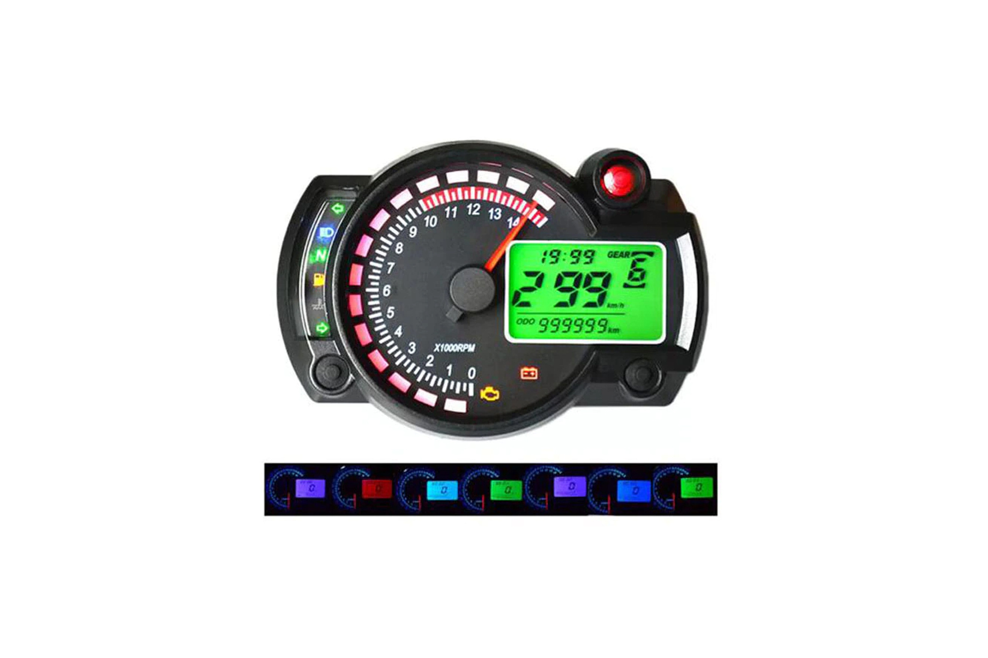 Motorcycle speedometer odometer